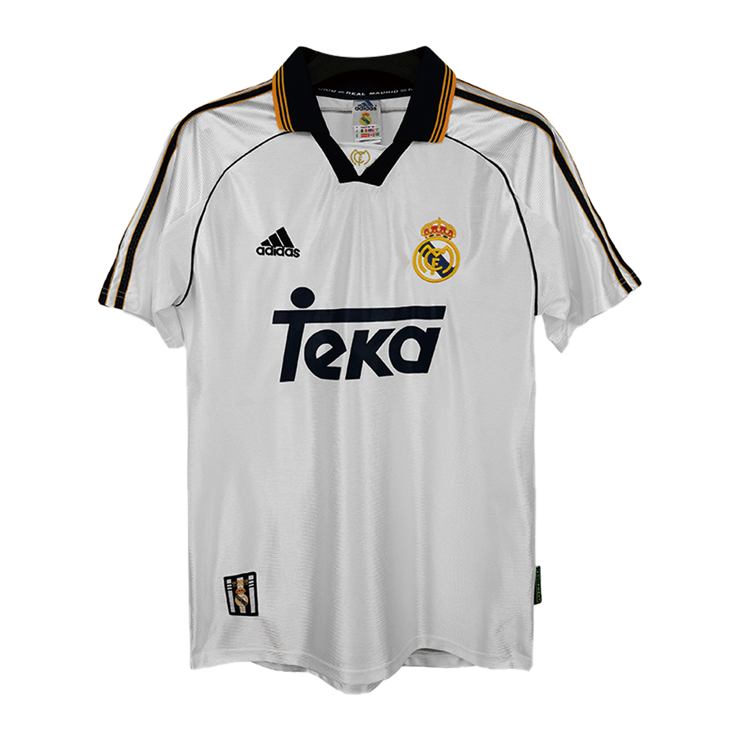 Retro Real Madrid Hemma Fotbollströja RAUL #7 1998/00