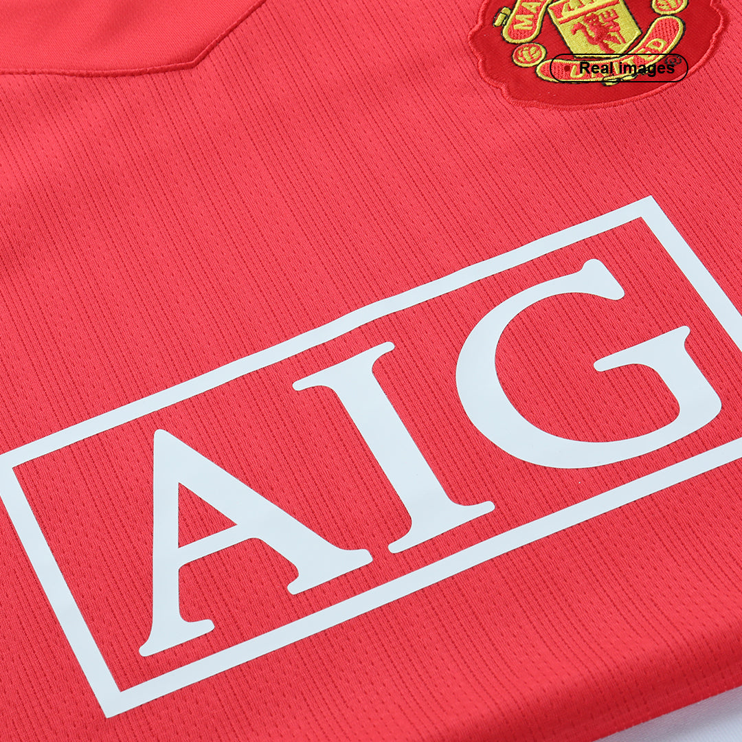 Retro Manchester United Hemma Fotbollströja SCHOLES #18 2007/08