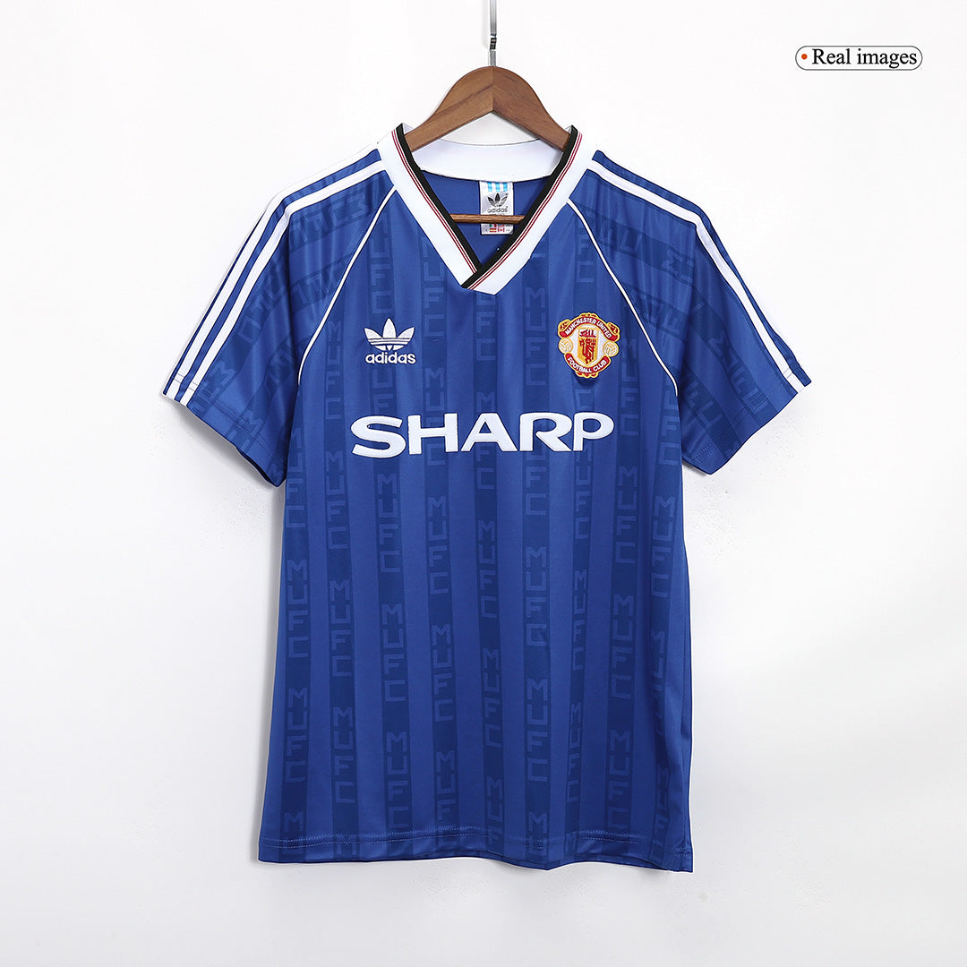 Retro Manchester United Borta Fotbollströja 88/90