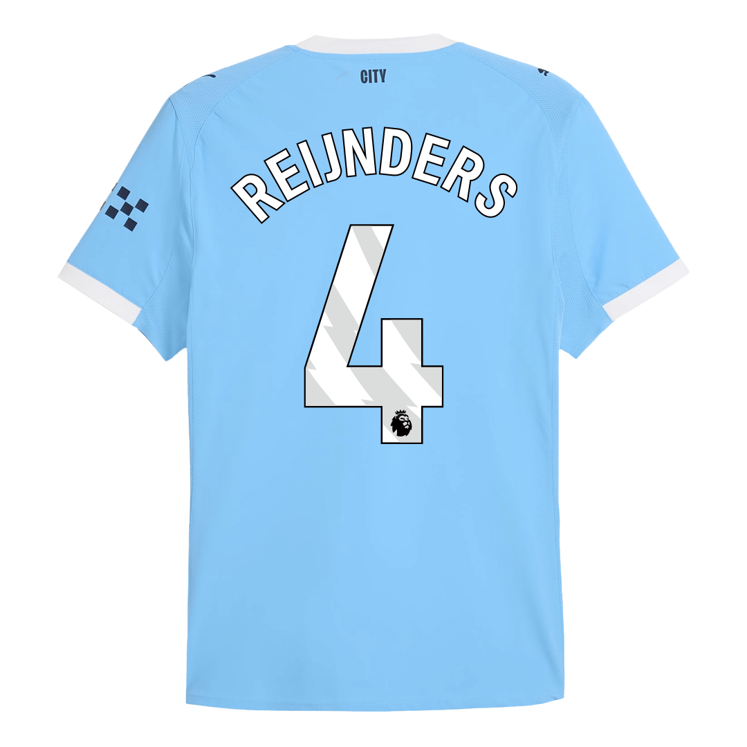 Manchester City Tröja REIJNDERS #4 2025/26 Hemma Autentisk Blå