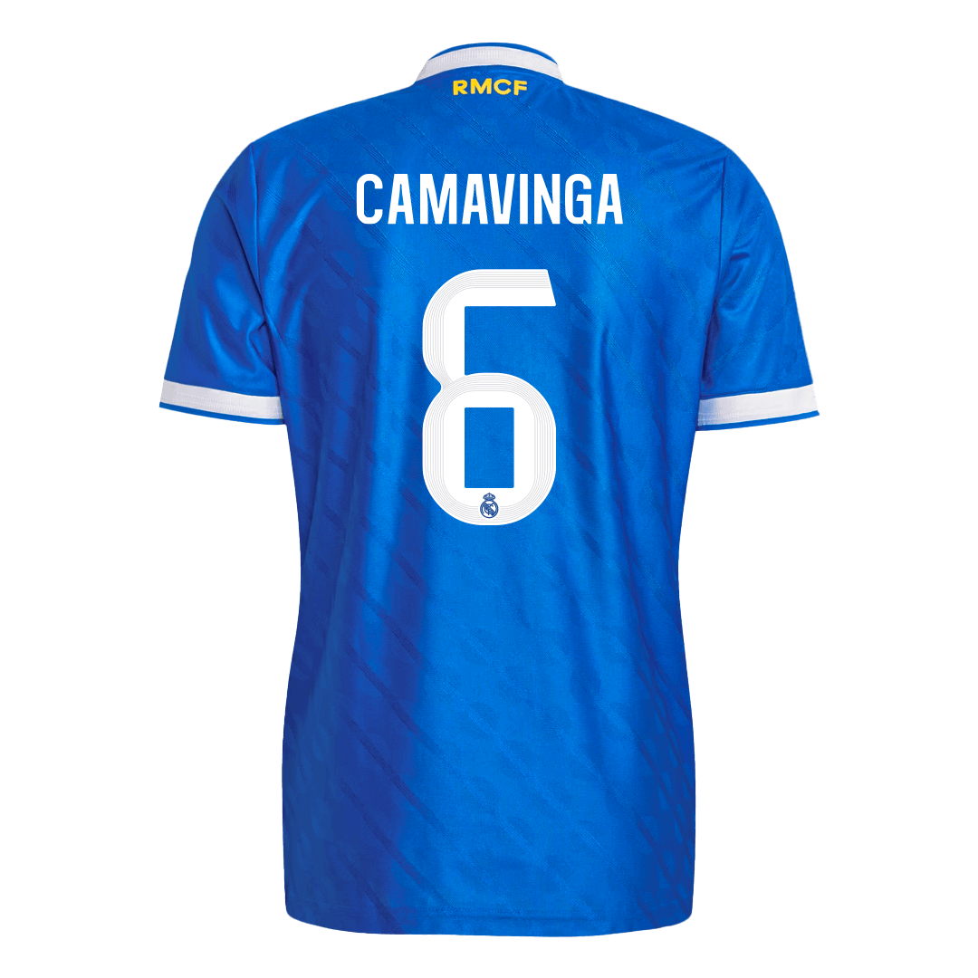Real Madrid Tröja CAMAVINGA #6 2025/26 Tredje Autentisk Blå
