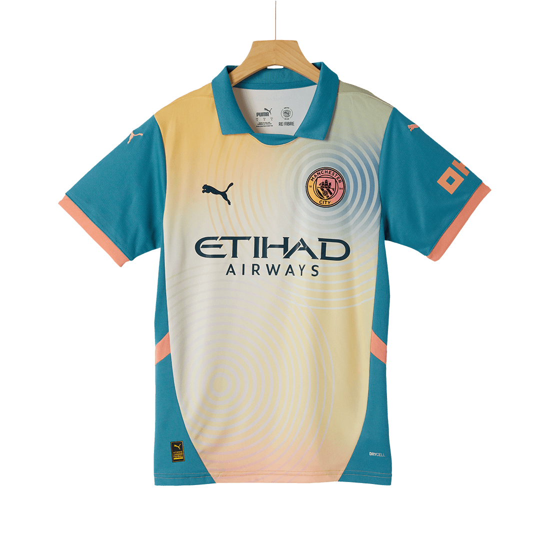 Manchester City Fjärde borta Fotbollströja RODRIGO #16 2024/25 - Definitely City