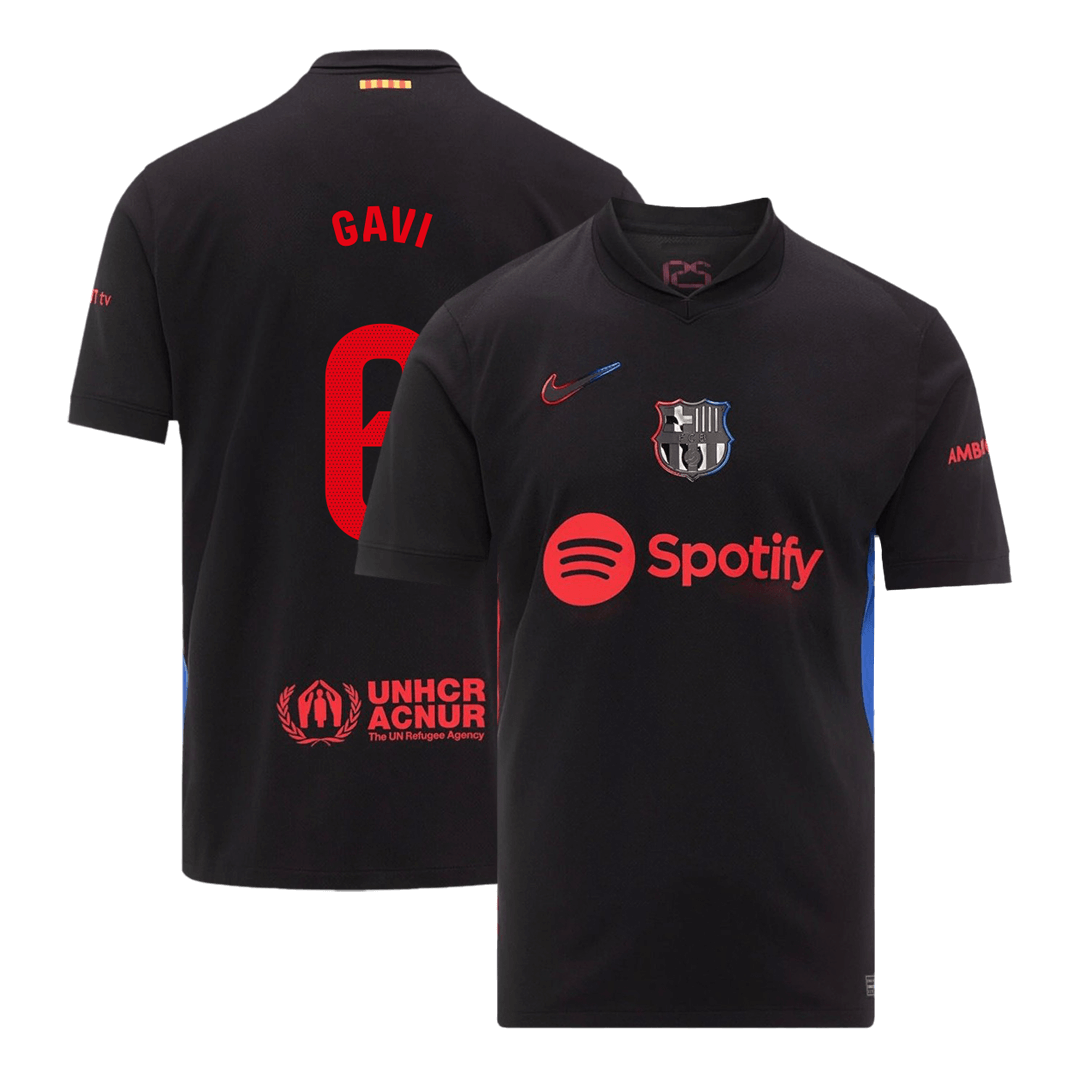 Barcelona Borta Fotbollströja GAVI #6 2024/25