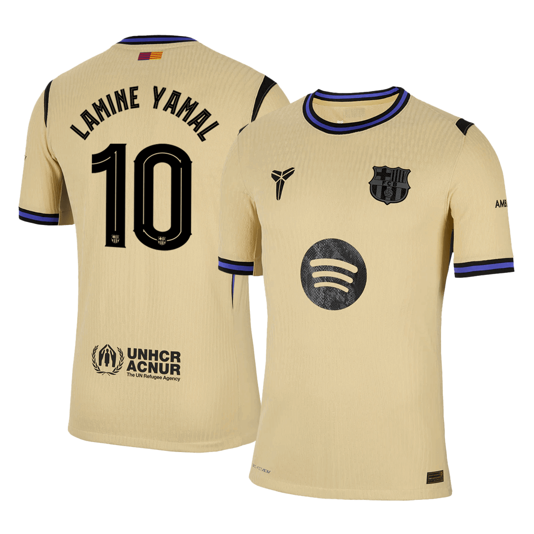 LAMINE YAMAL #10 Barcelona Tröja 2025/26 Borta Autentisk - UCL