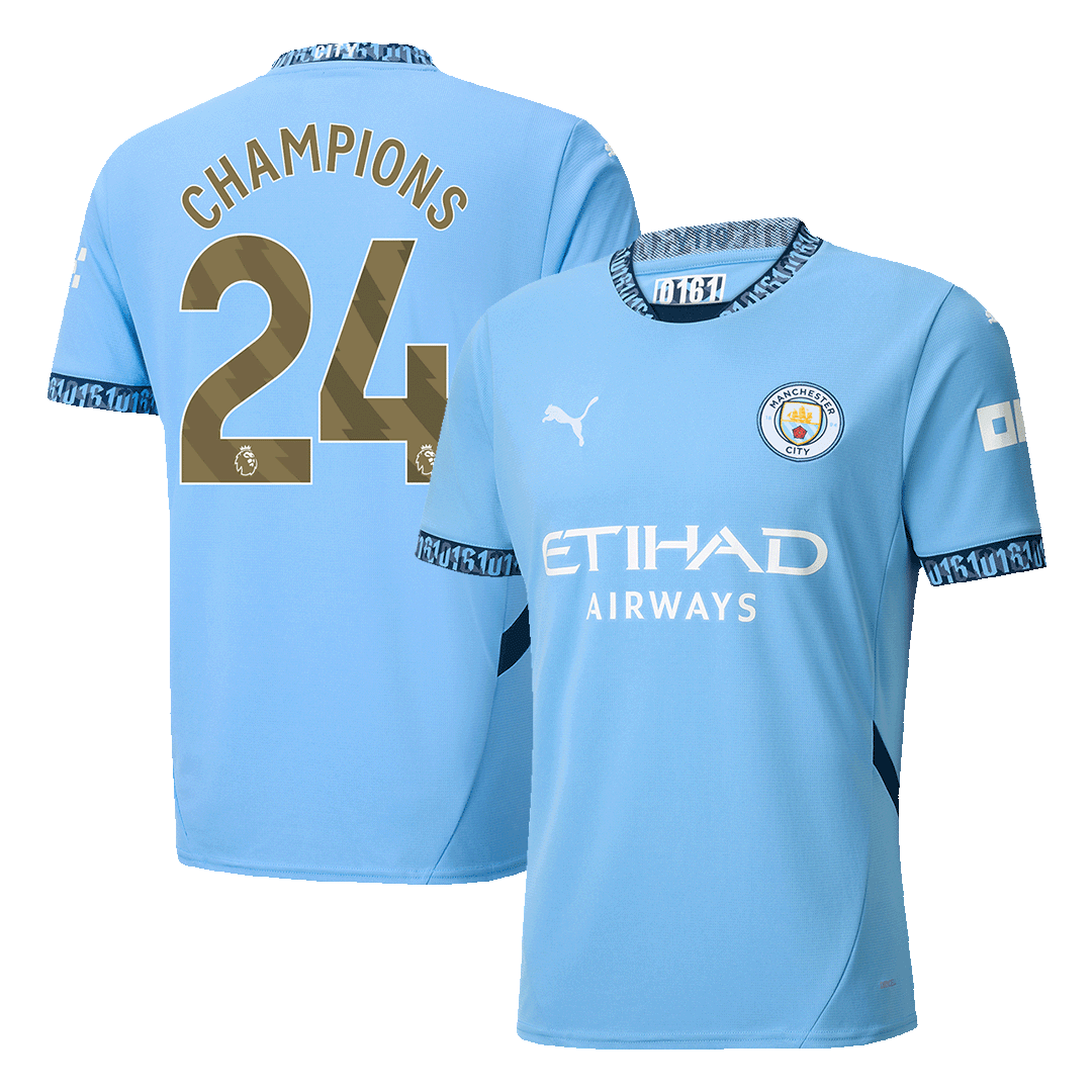 Manchester City Hemma Fotbollströja CHAMPIONS #24 2024/25