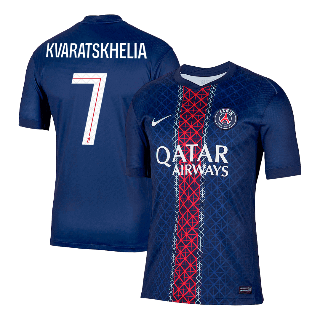 KVARATSKHELIA #7 PSG Tröja 2025/26 Hemma