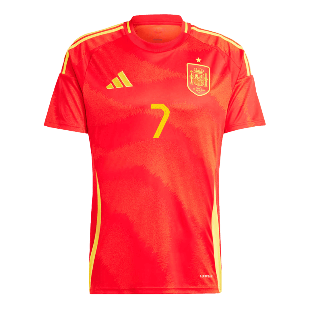 MORATA #7 Spanien Hemma Fotbollströjor Euro 2024