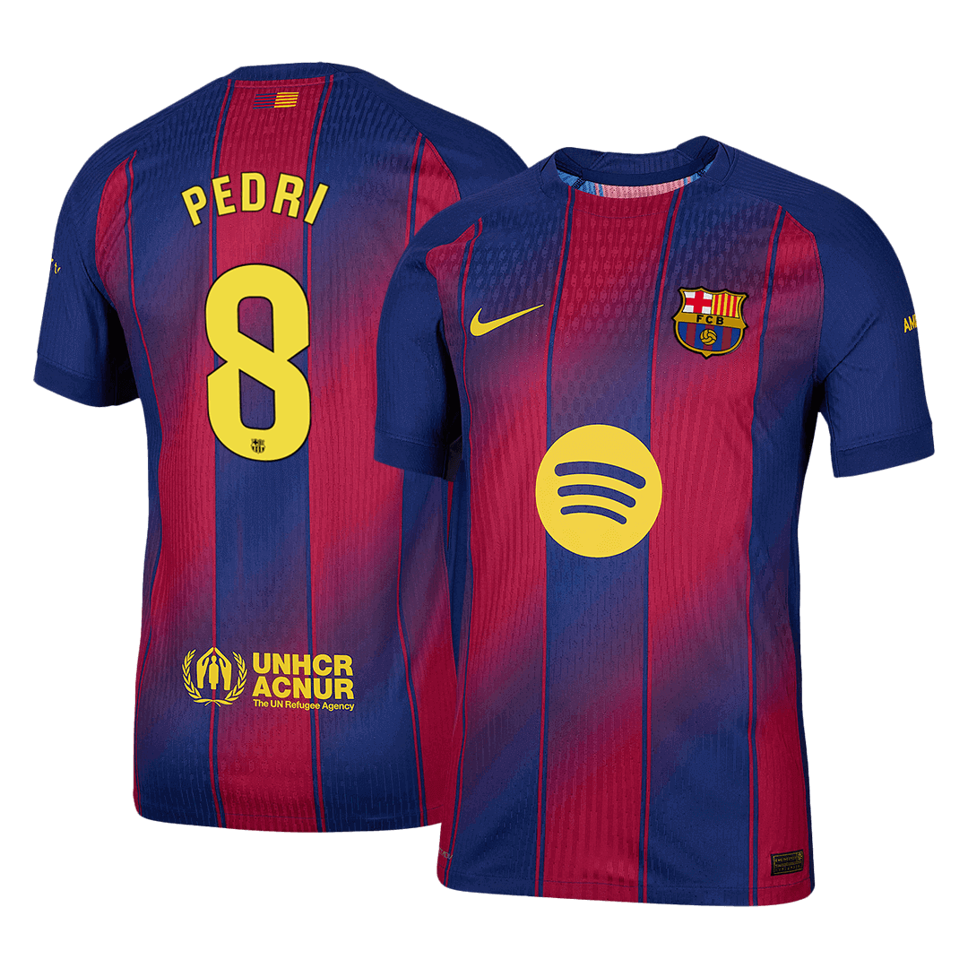 PEDRI #8 Barcelona Tröja 2025/26 Hemma Autentisk