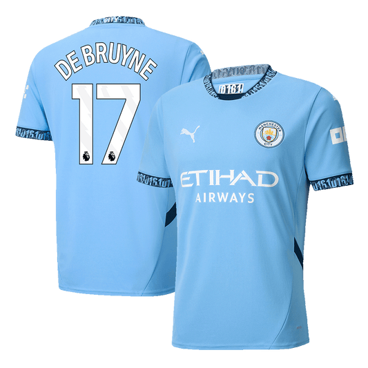 Manchester City Hemma Fotbollströja DE BRUYNE #17 2024/25-1