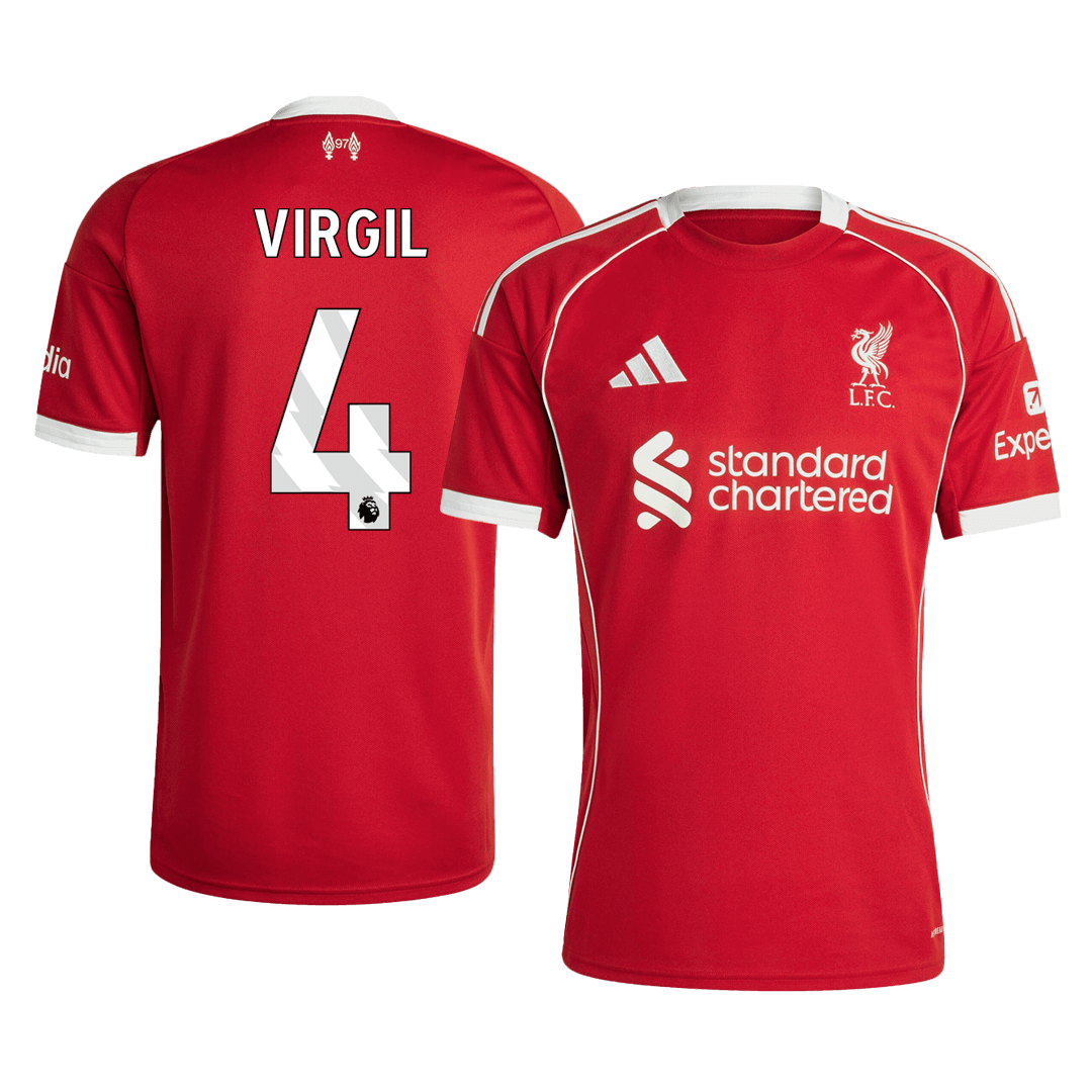 VIRGIL #4 Liverpool Tröja 2025/26 Hemma