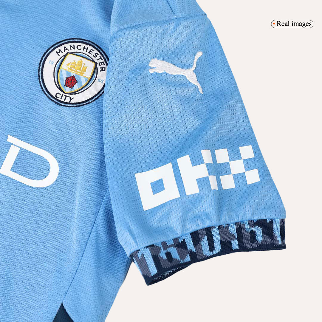 Manchester City Hemma Fotbollströja 2024/25 Fotbollssats Barn