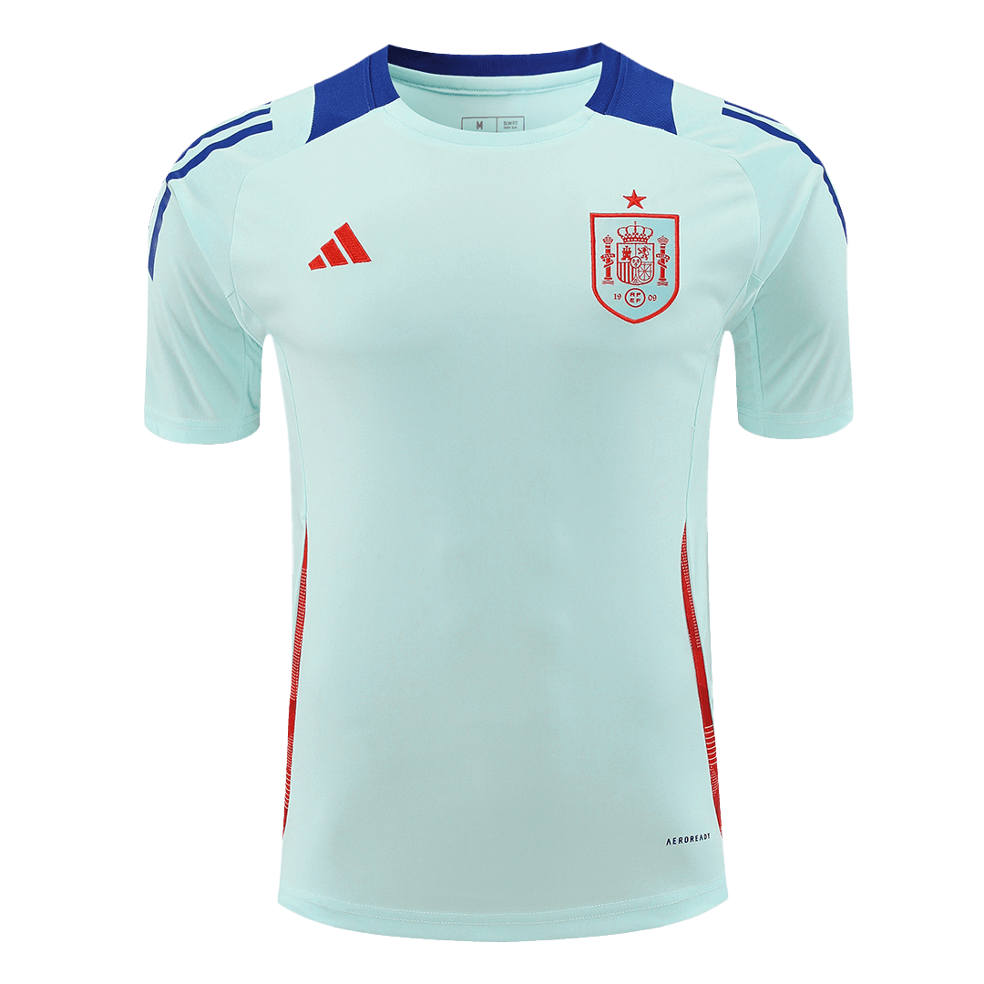 Spanien Före match Fotbollströjor Euro 2024