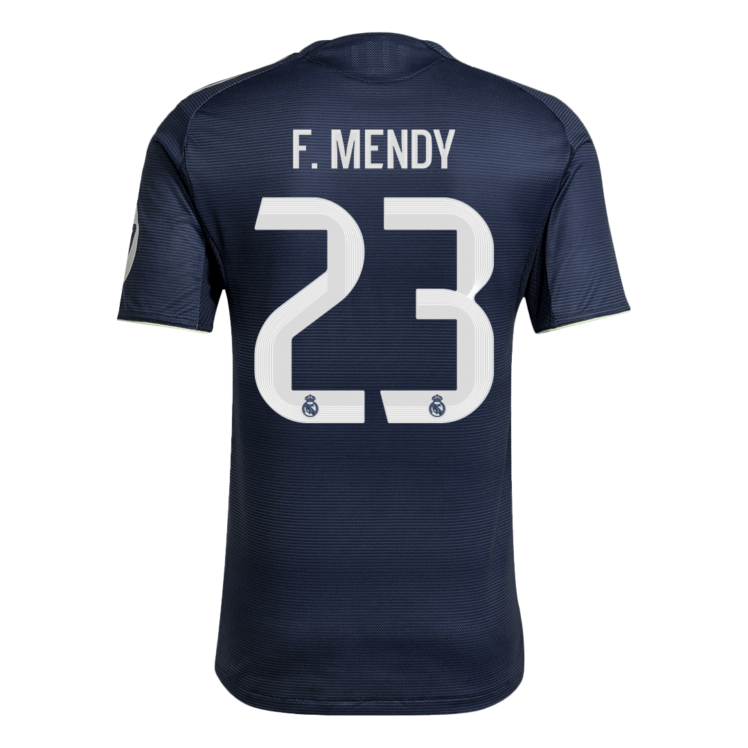 Real Madrid Tröja F.MENDY #23 2025/26 Borta Autentisk Mörkblå