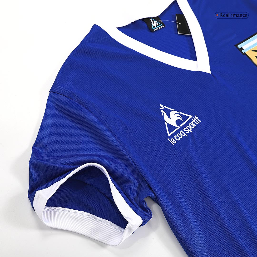 Argentina Borta Fotbollströjor 1986 Retro