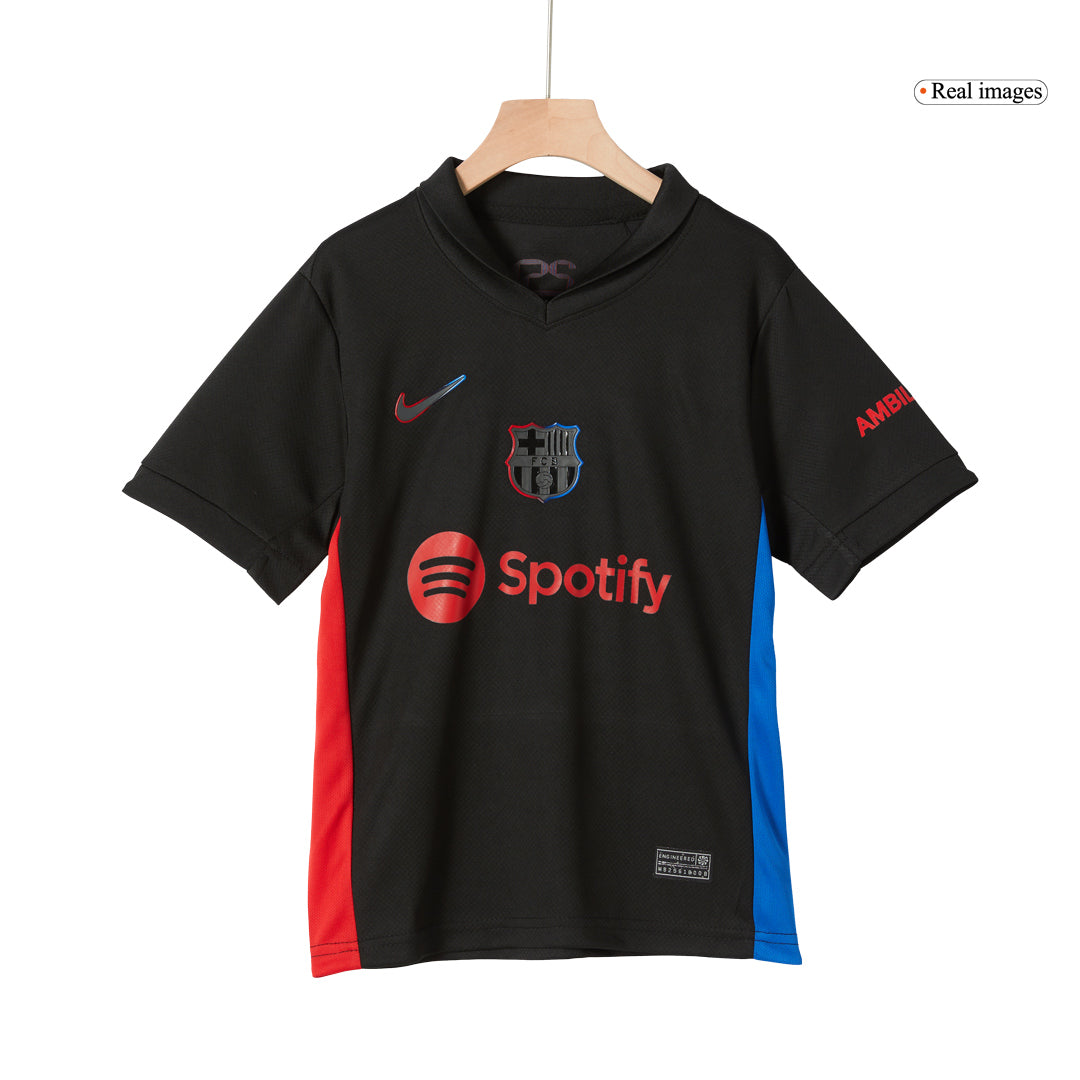 Barcelona Borta Fotbollströja 2024/25 Fotbollssats Barn