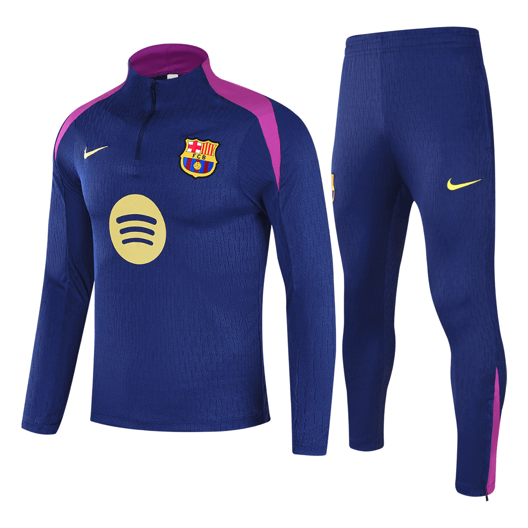 Barcelona Tröja & Träningsset(Jacka+Byxor) 2025/26 Mörkblå Barn