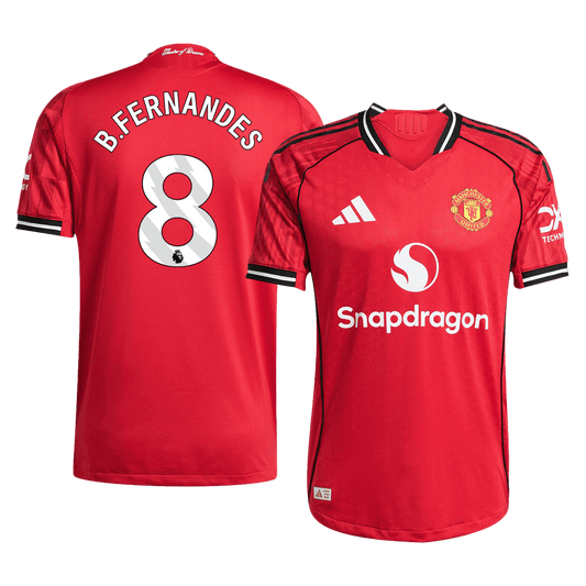 B.FERNANDES #8 Manchester United Tröja 2025/26 Hemma Autentisk-1