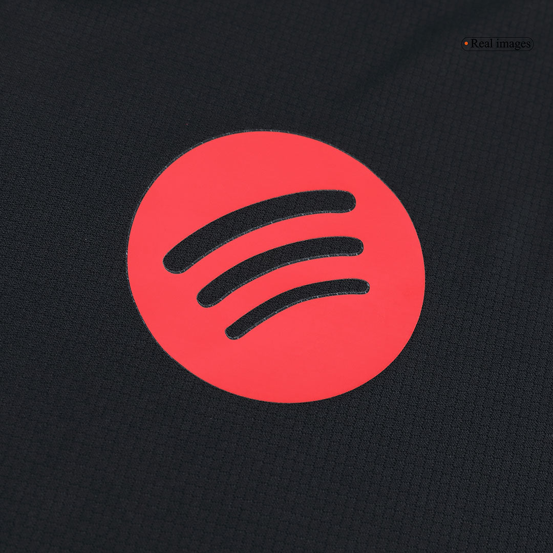 Barcelona Borta Fotbollströja 2024/25 Fotbollssats Barn - Spotify-logotyp utan text
