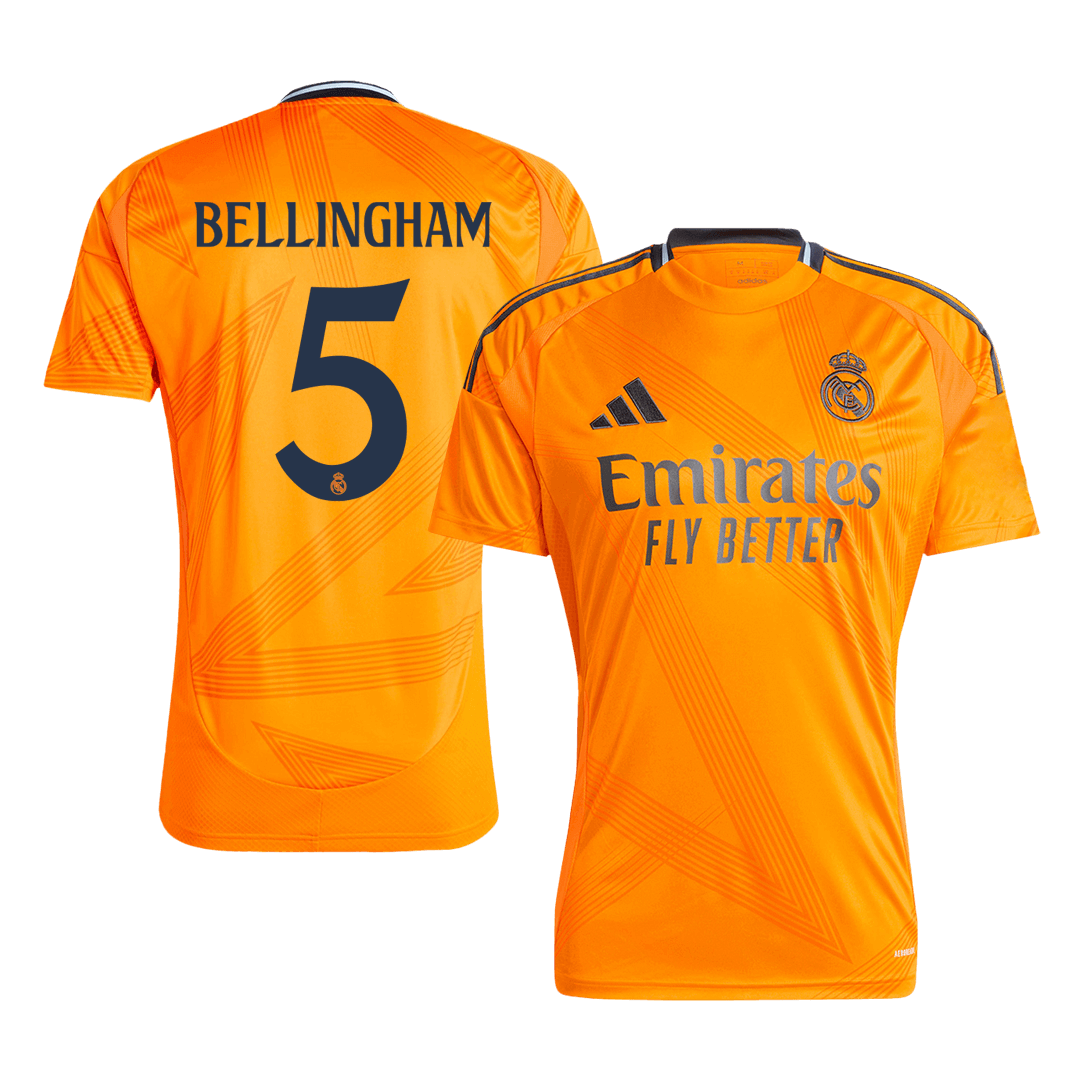 Real Madrid Borta Fotbollströja BELLINGHAM #5 2024/25