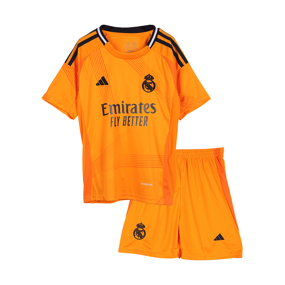 Real Madrid Borta Fotbollströja 2024/25 Fotbollssats Barn
