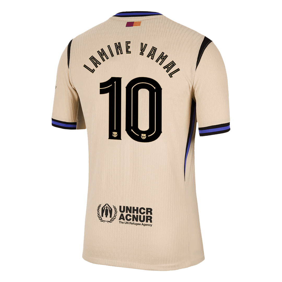Barcelona Tröja LAMINE YAMAL #10 2025/26 Borta Gul - UCL