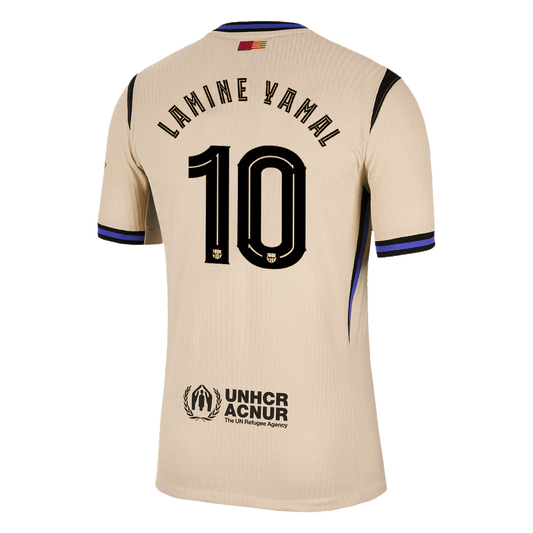 Barcelona Tröja LAMINE YAMAL #10 2025/26 Borta Gul - UCL