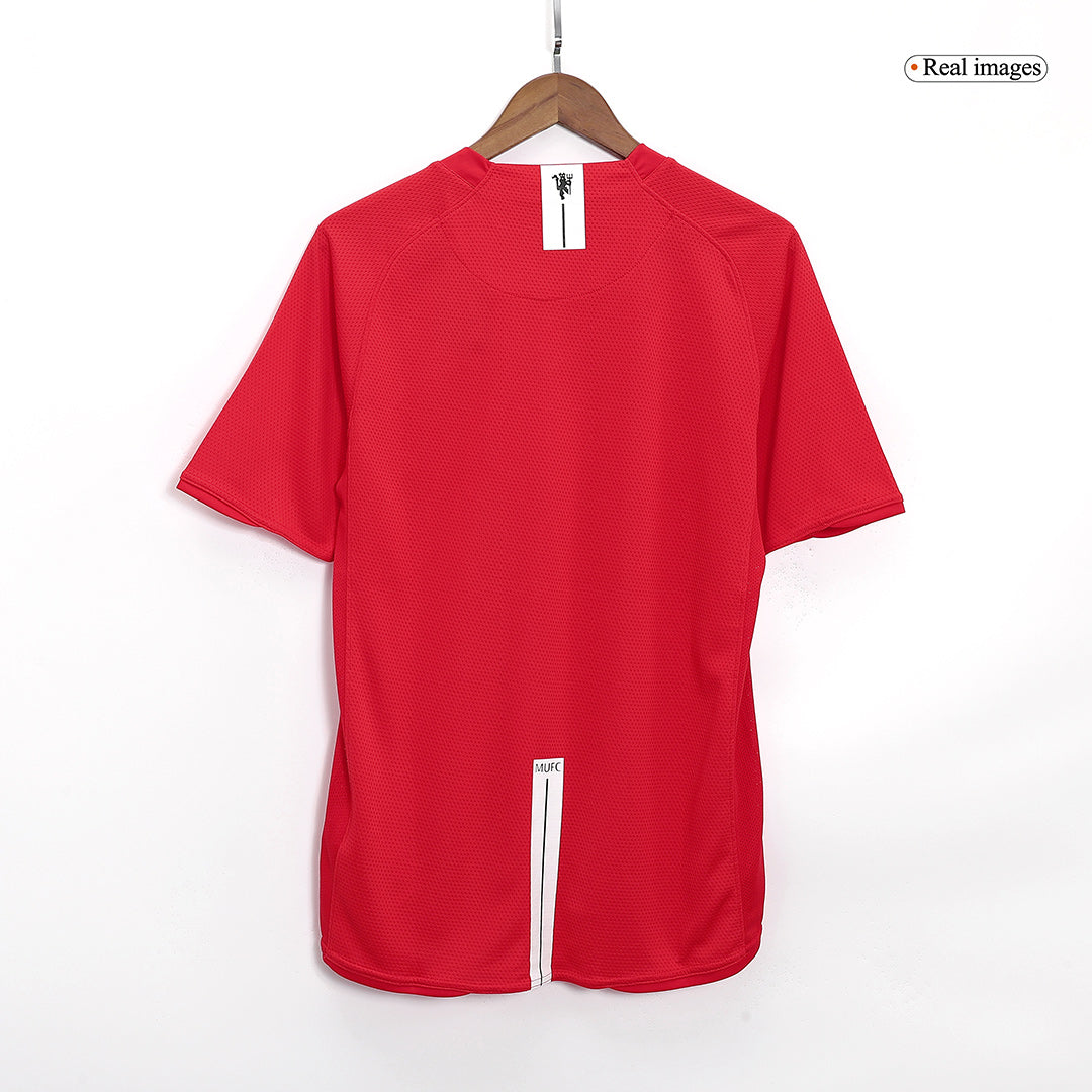 Retro Manchester United Hemma Fotbollströja 2007/08