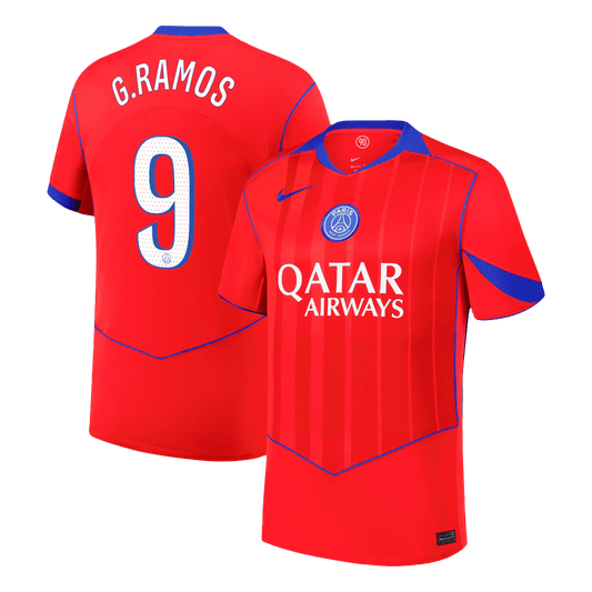 PSG Tröja G.RAMOS #9 2025/26 Tredje Röd-1