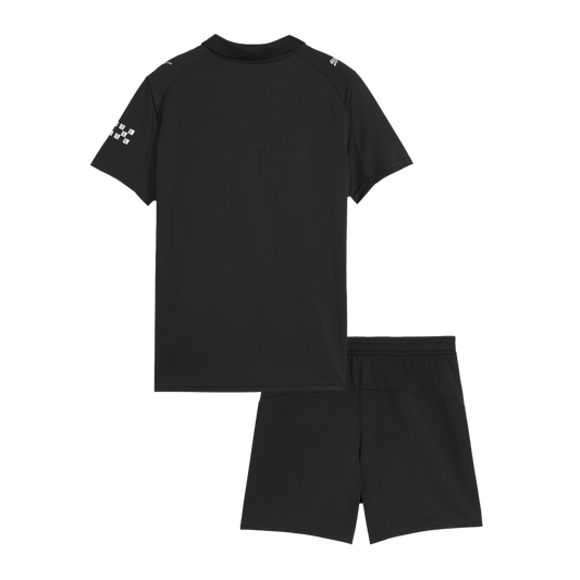 Manchester City Tröja 2025/26 Bortaställ Svart Barn-1