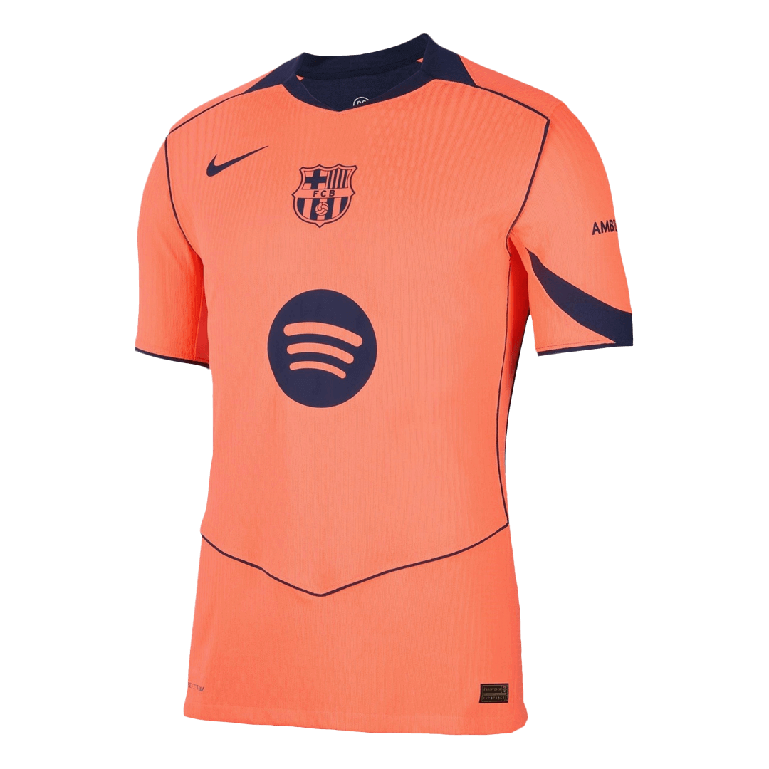 Barcelona Tröja LEWANDOWSKI #9 2025/26 Tredje Autentisk Orange - UCL