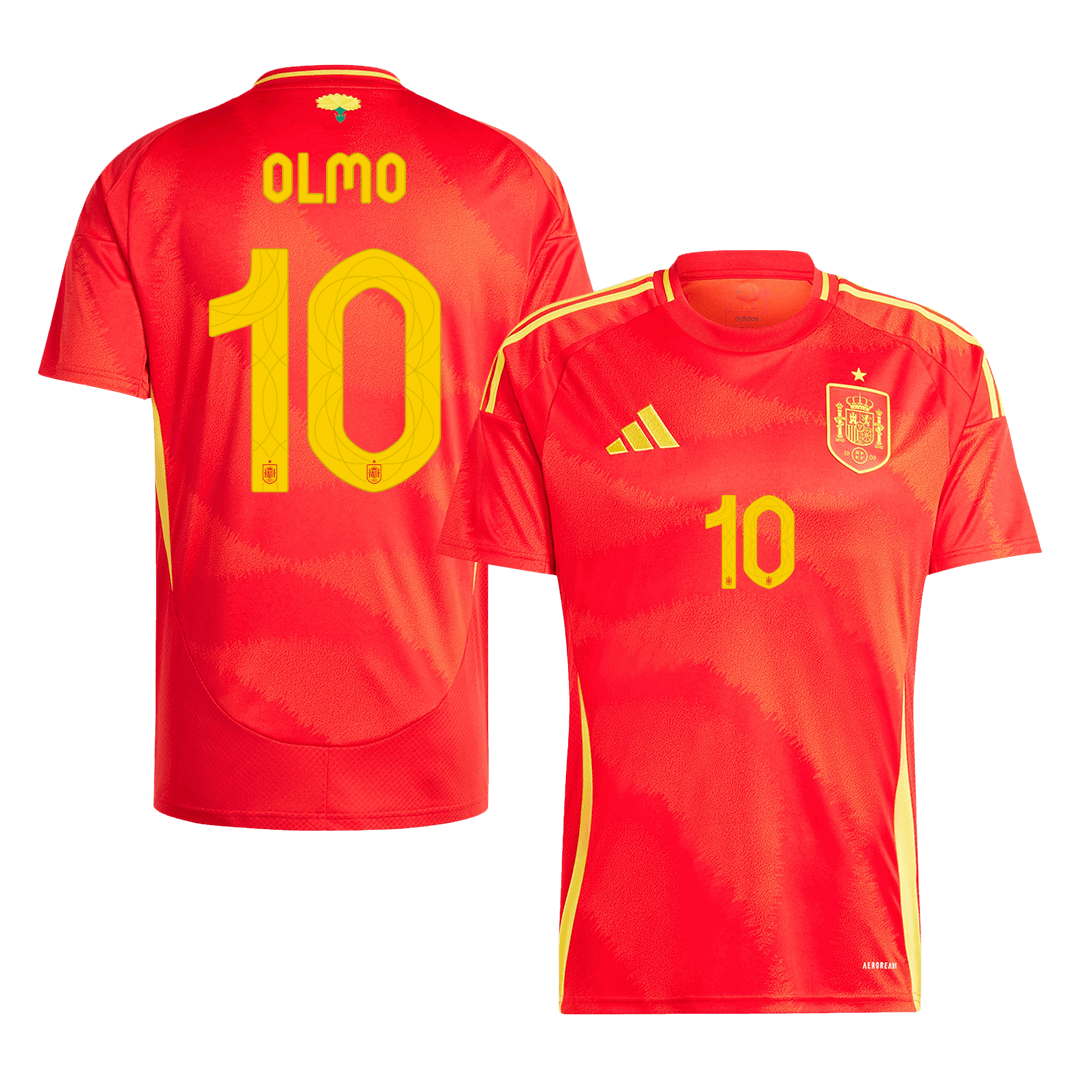 OLMO #10 Spanien Hemma Fotbollströjor Euro 2024
