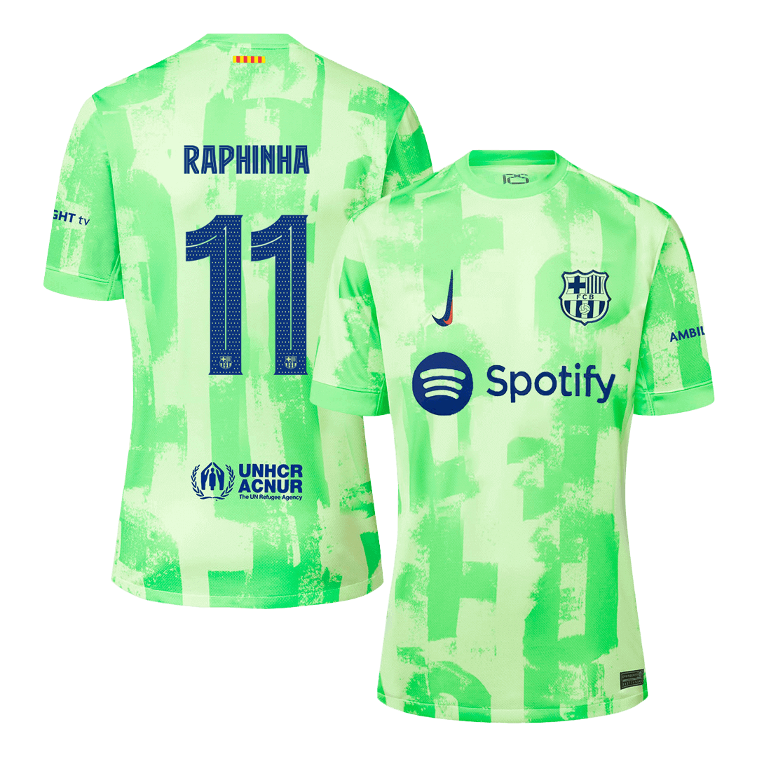 Barcelona Tredjeställ Fotbollströja RAPHINHA #11 2024/25 Premium - UCL