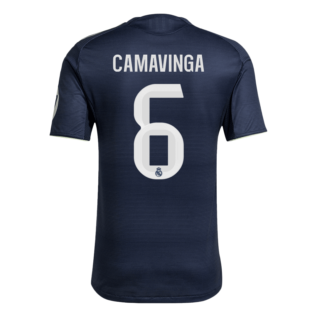 Real Madrid Tröja CAMAVINGA #6 2025/26 Borta Autentisk Mörkblå