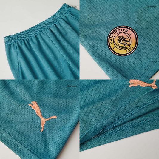 Manchester City Fjärde borta Fotbollströja 2024/25 Fotbollssats Barn - Definitely City-1