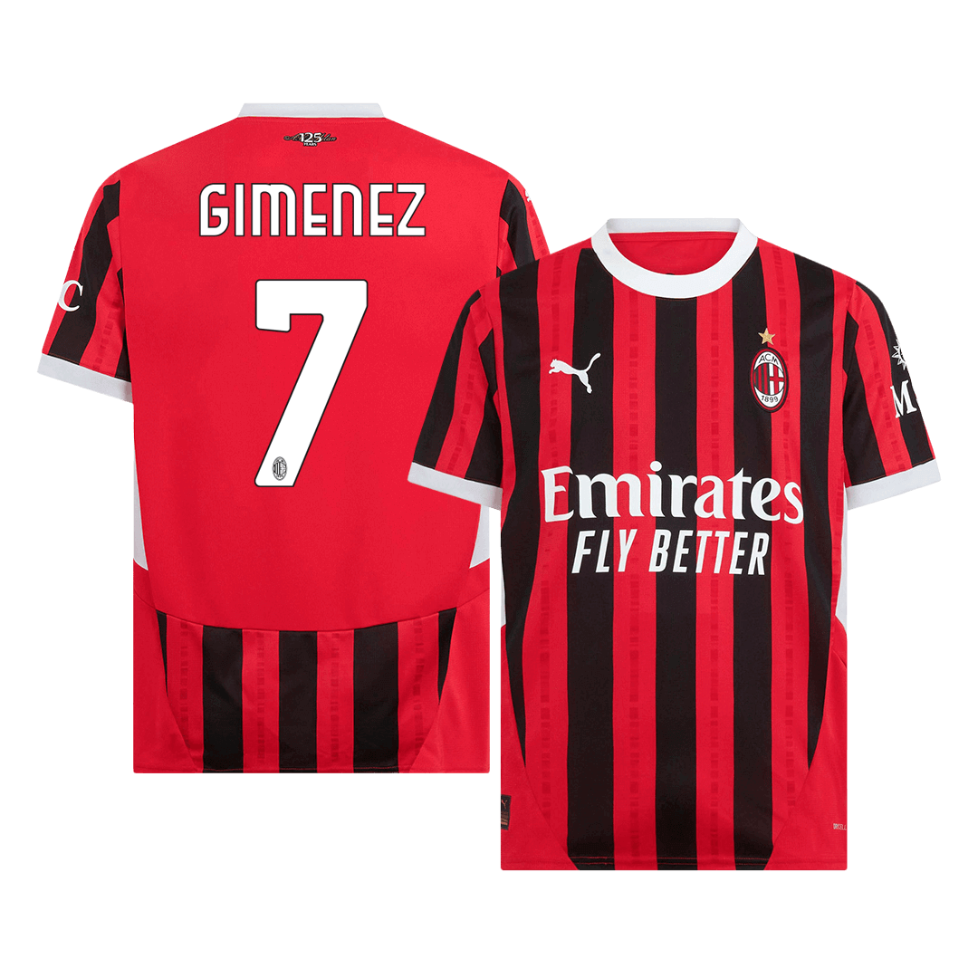 AC Milan Hemma Fotbollströja GIMENEZ #7 2024/25