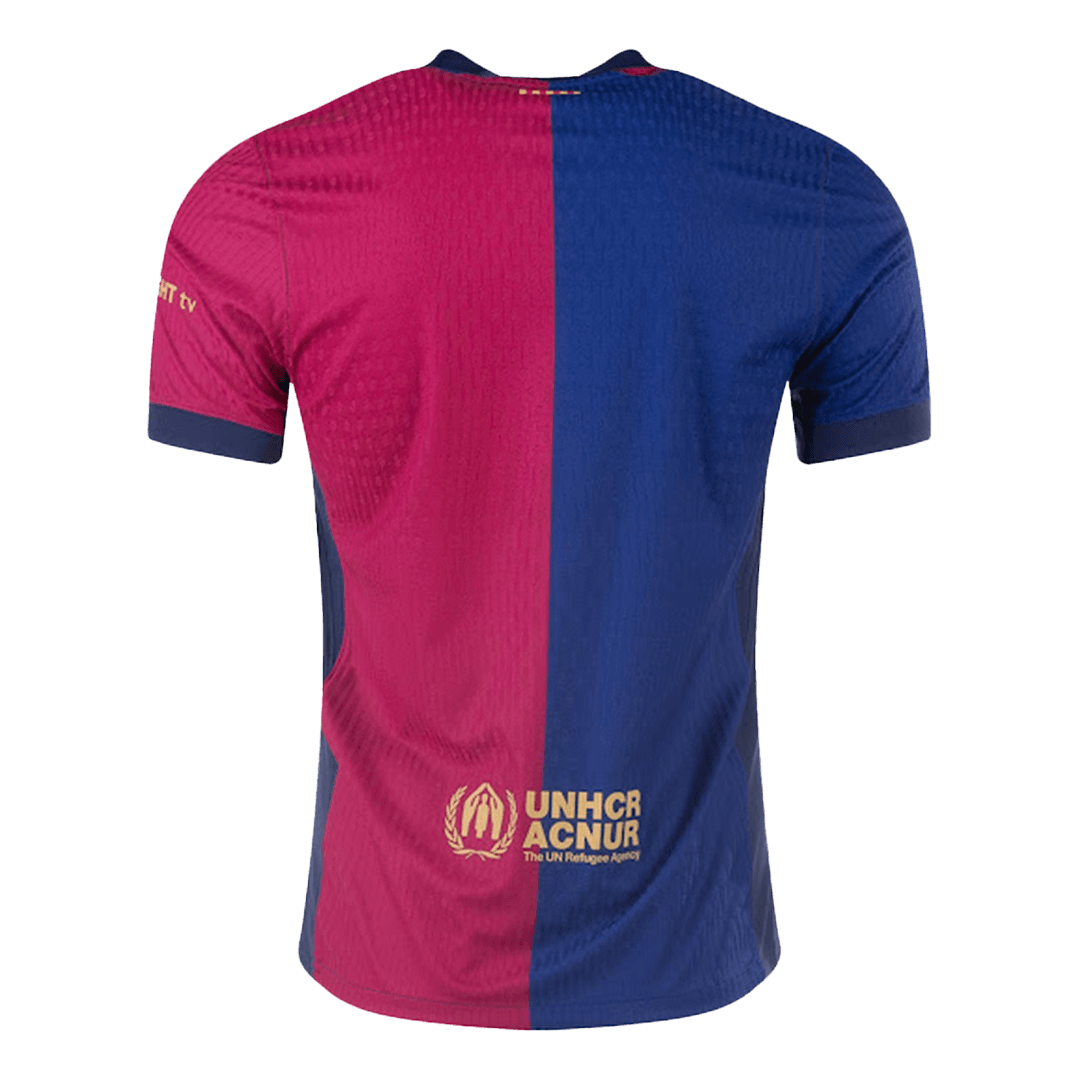 Barcelona Hemma Fotbollströja 2024/25 Autentisk - 125-årsjubileum(Spotify-logotyp utan text)
