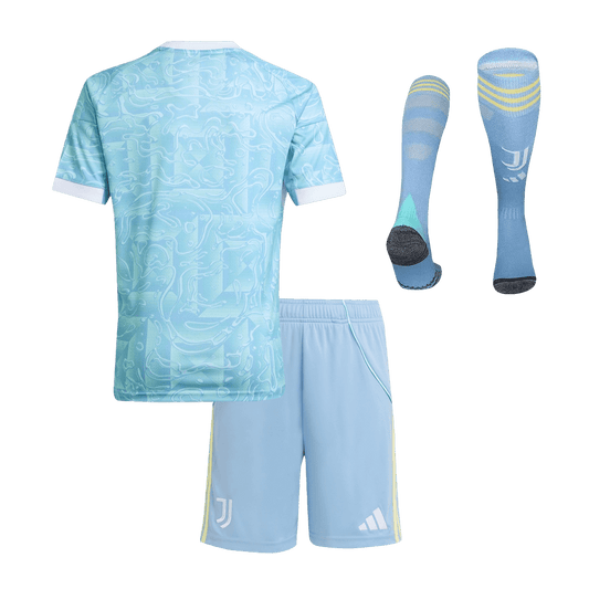 Juventus Tröja 2025/26 Bortaställ Blå Barn-1