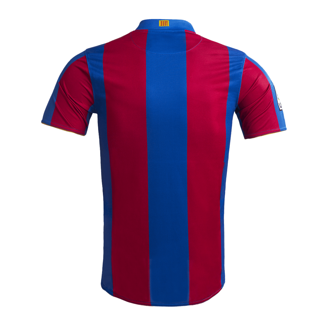 Retro Barcelona Hemma Fotbollströja 2007/08-årsjubileum