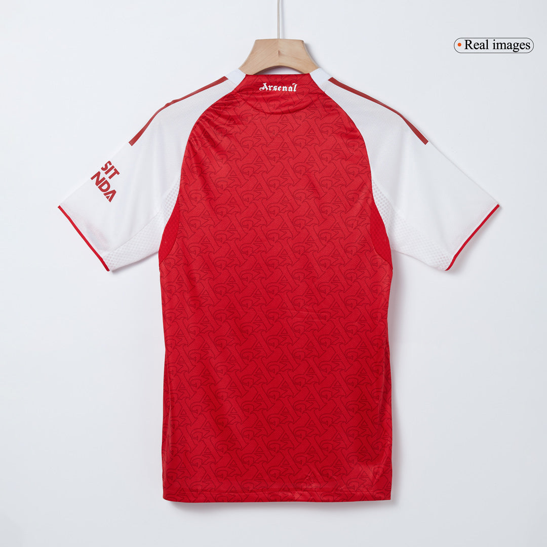 Arsenal Tröja SALIBA #2 2025/26 Hemma Autentisk Röd