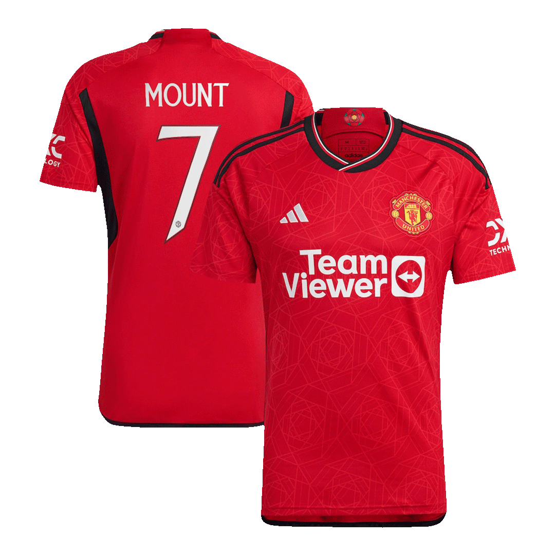 Manchester United Hemma Fotbollströja MOUNT #7 2023/24 - UCL