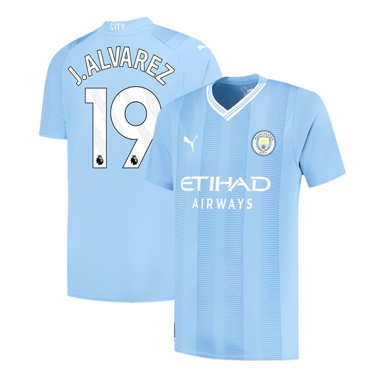 Manchester City Hemma Fotbollströja J.ALVAREZ #19 2023/24 Premium-1
