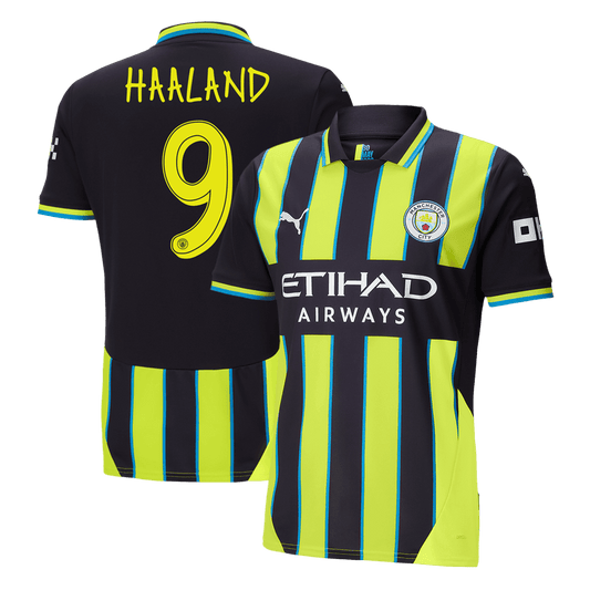 Manchester City Borta Fotbollströja HAALAND #9 2024/25 - UCL-1