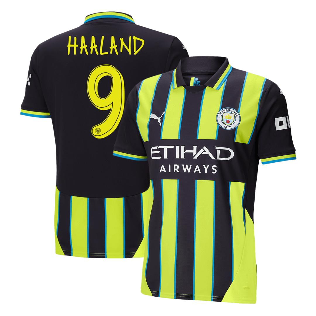 Manchester City Borta Fotbollströja HAALAND #9 2024/25 - UCL