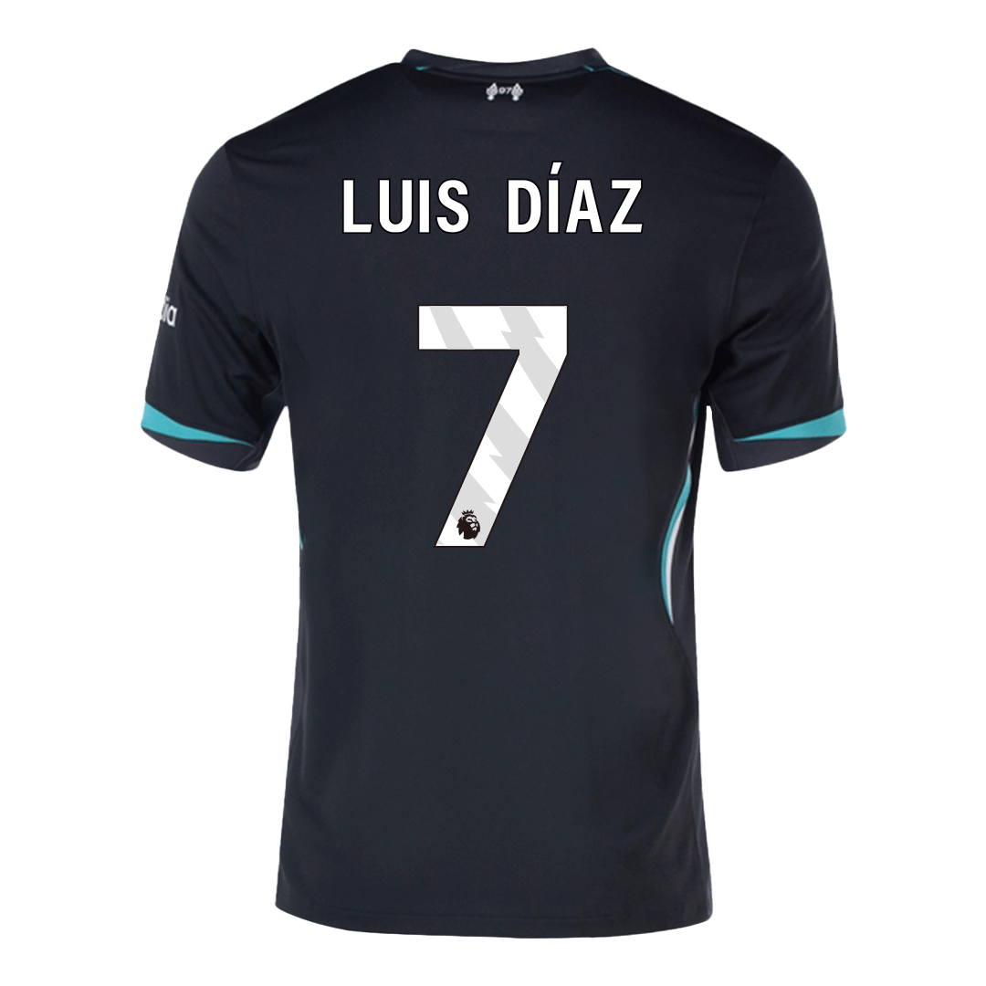 Liverpool Borta Fotbollströja LUIS DÍAZ #7 2024/25 Premium