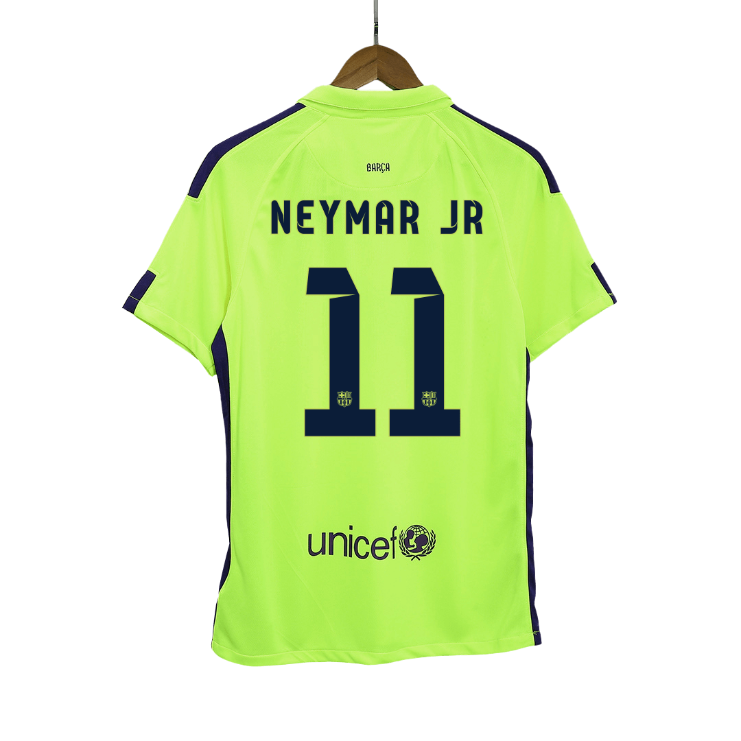 Retro Barcelona Tredjeställ Fotbollströja NEYMAR JR #11 2014/15