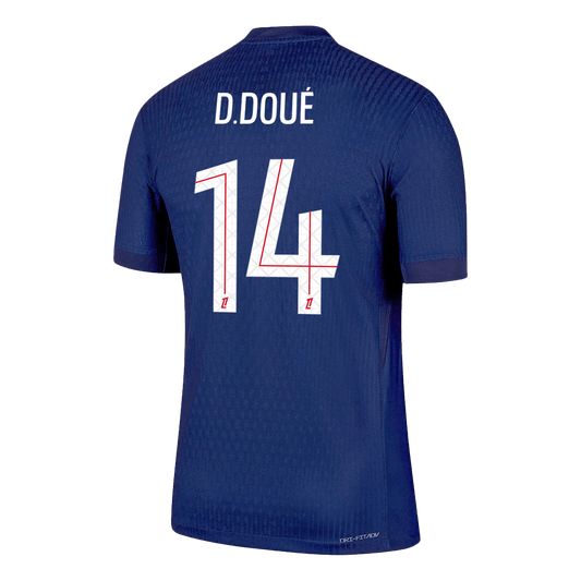 D.DOUÉ #14 PSG Tröja 2025/26 Hemma Autentisk