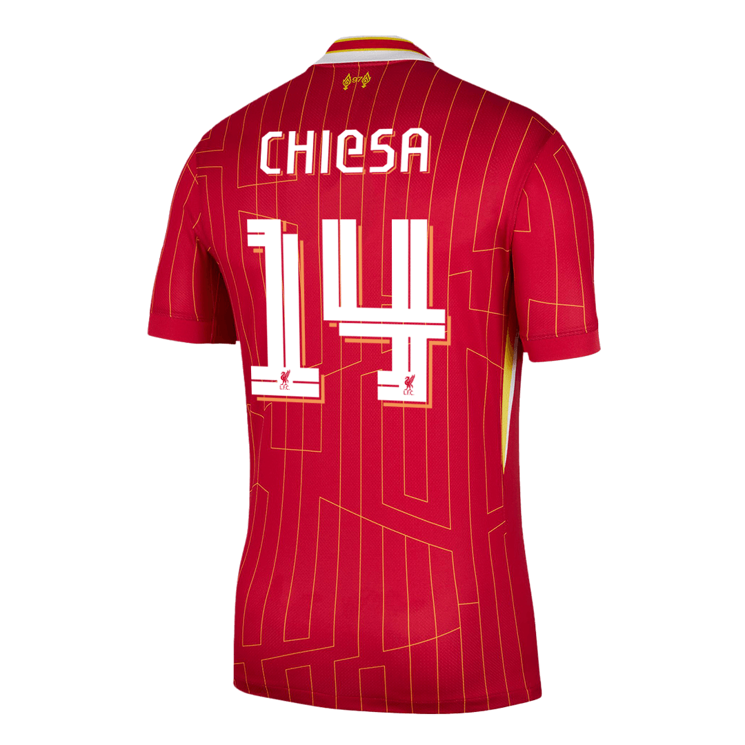Liverpool Hemma Fotbollströja CHIESA #14 2024/25 Premium - UCL
