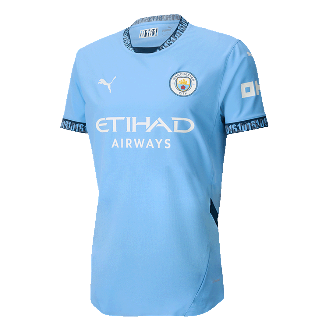 Manchester City Hemma Fotbollströja HAALAND #9 2024/25 Autentisk - UCL