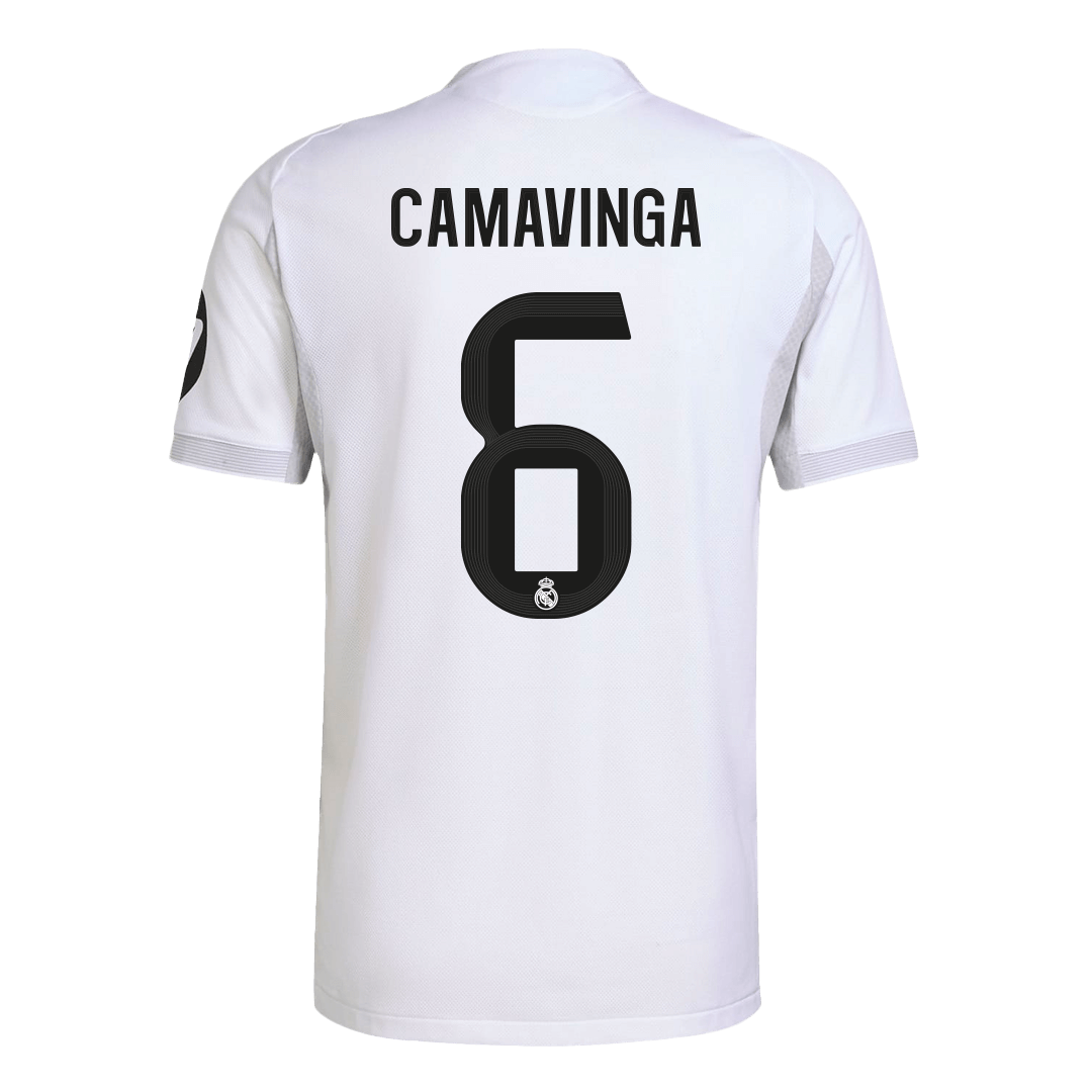 Real Madrid Tröja CAMAVINGA #6 2025/26 Hemma Autentisk Vit