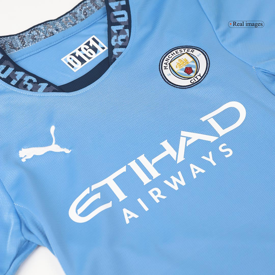 Manchester City Hemma Fotbollströja 2024/25 Fotbollssats Barn